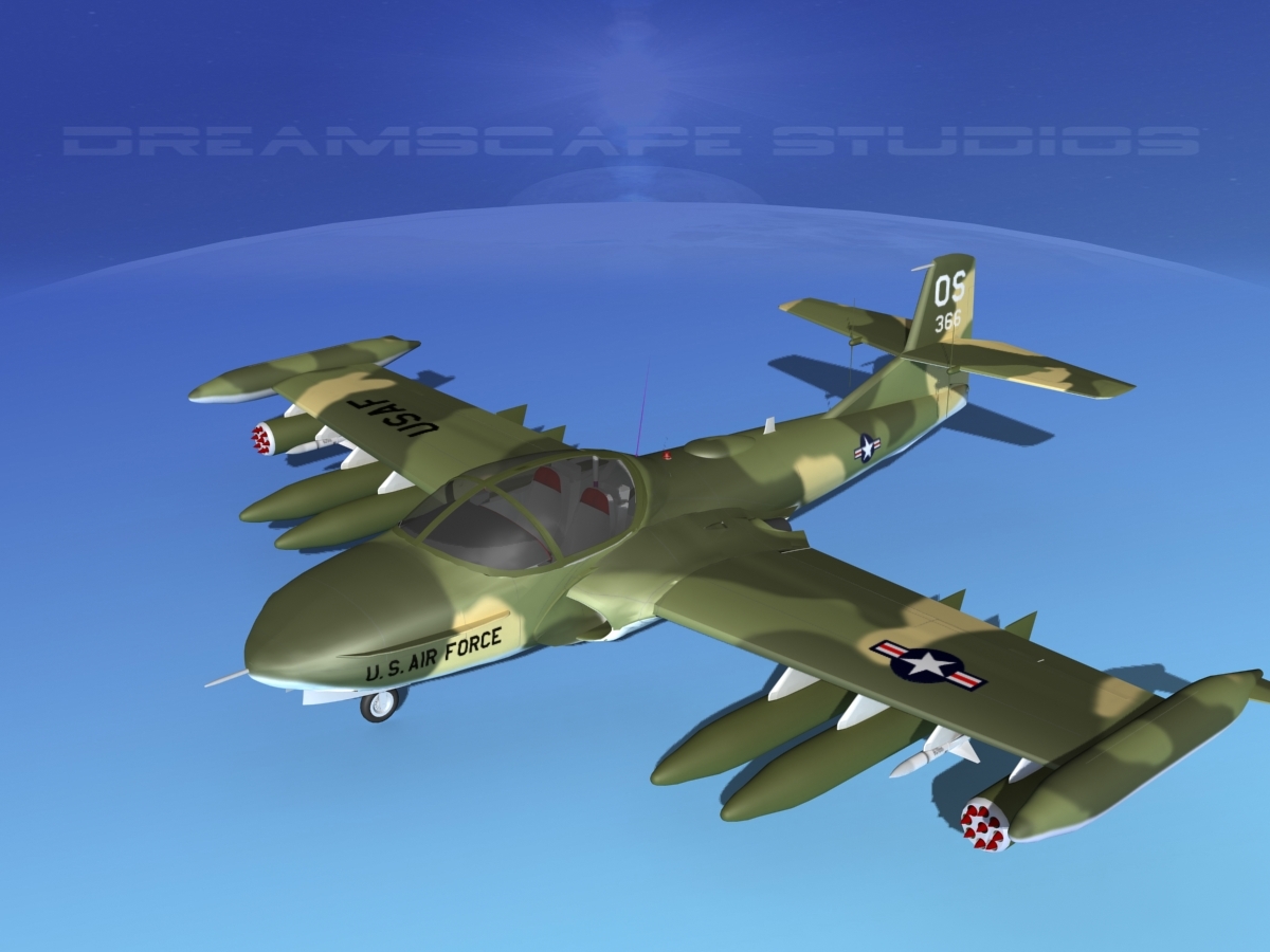 Cessna A-37 Dragonfly 3d Max