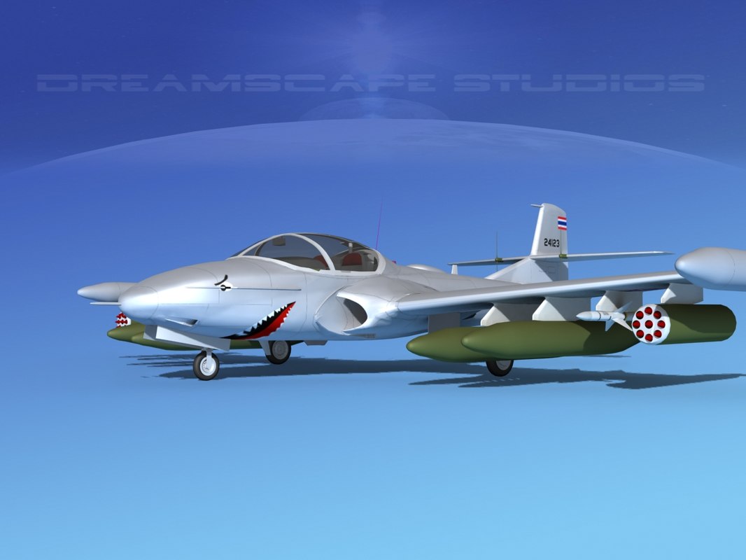 Cessna A-37 Dragonfly 3d Model