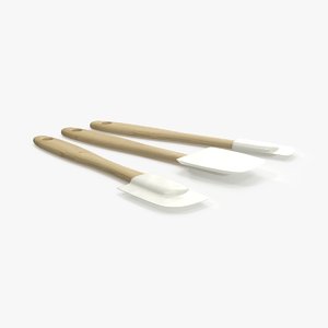 silicone spatula 3d model