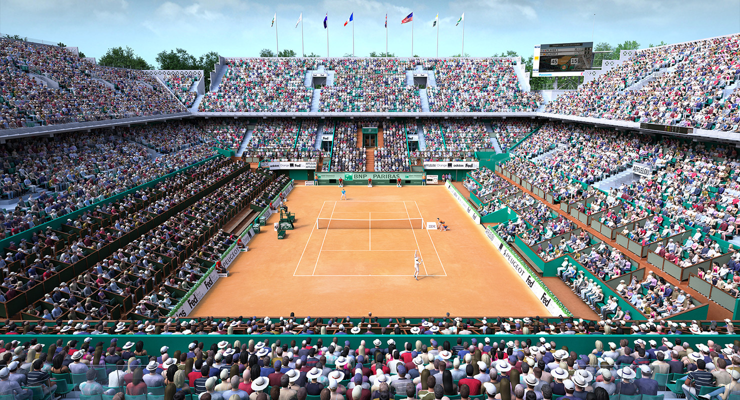 roland garros stadium 3d model