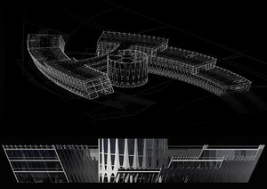 architectural multi-level parking 3d max