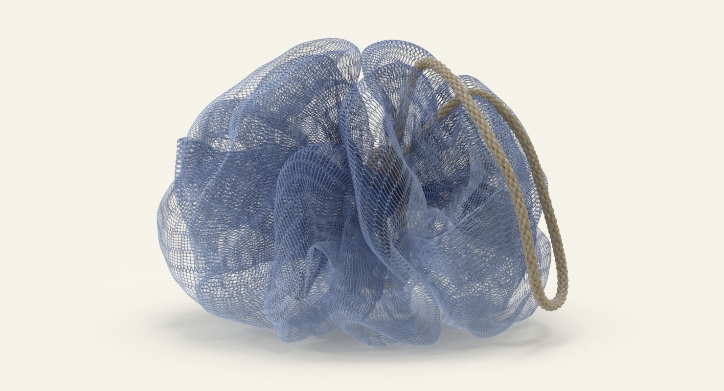 3d bath loofah