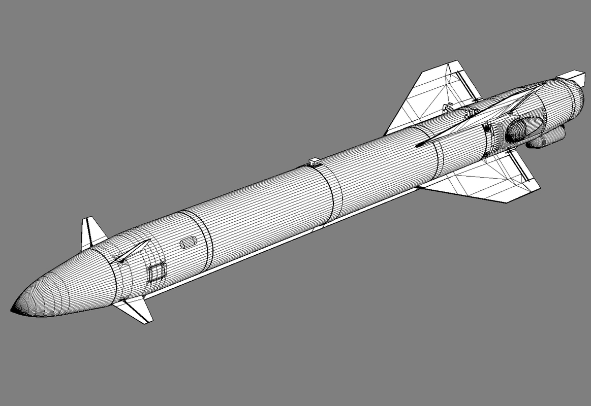 kh-25 missiles 3d max