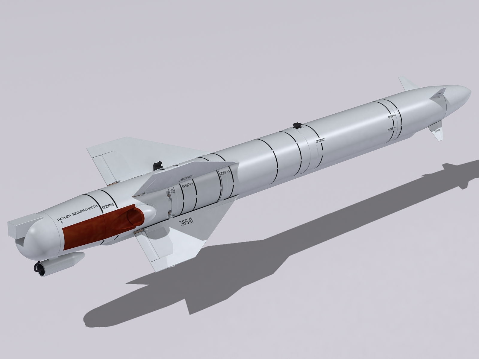 kh-25 family missile 3d max