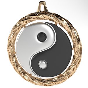 yin yang 3d model