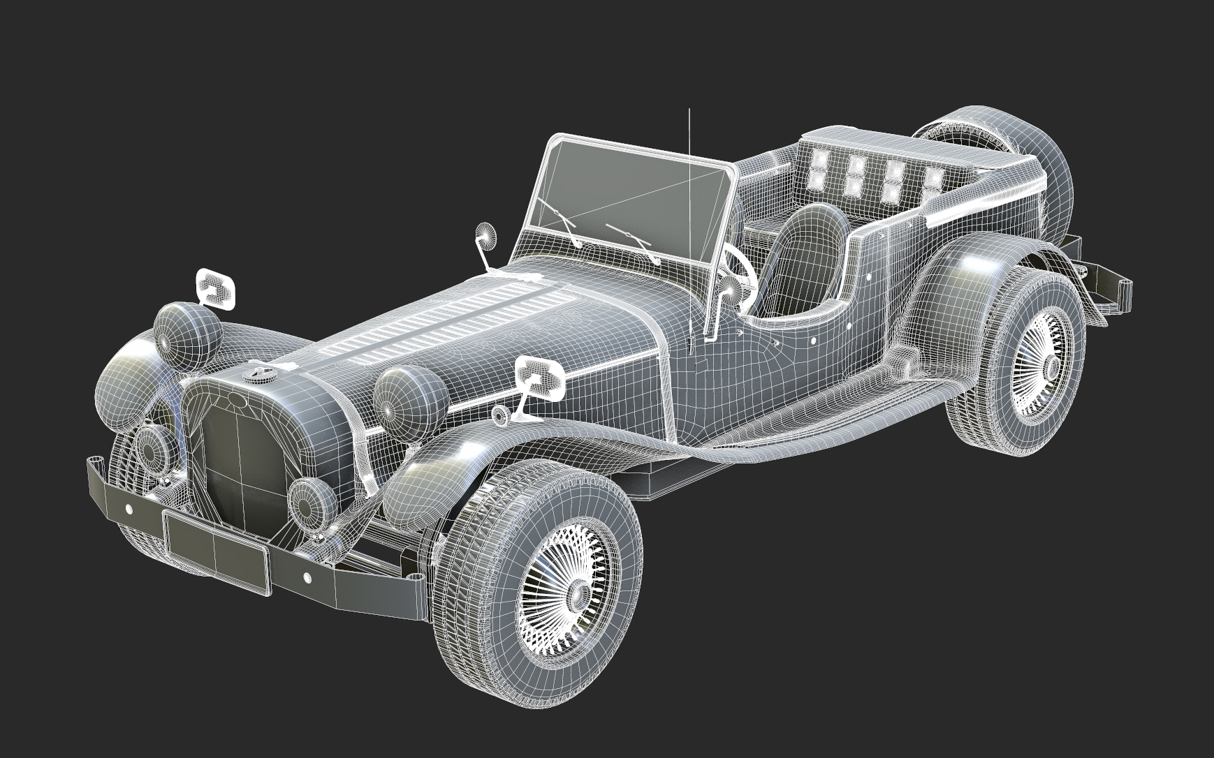 classic car 3d model