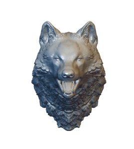 3d model of wolf head
