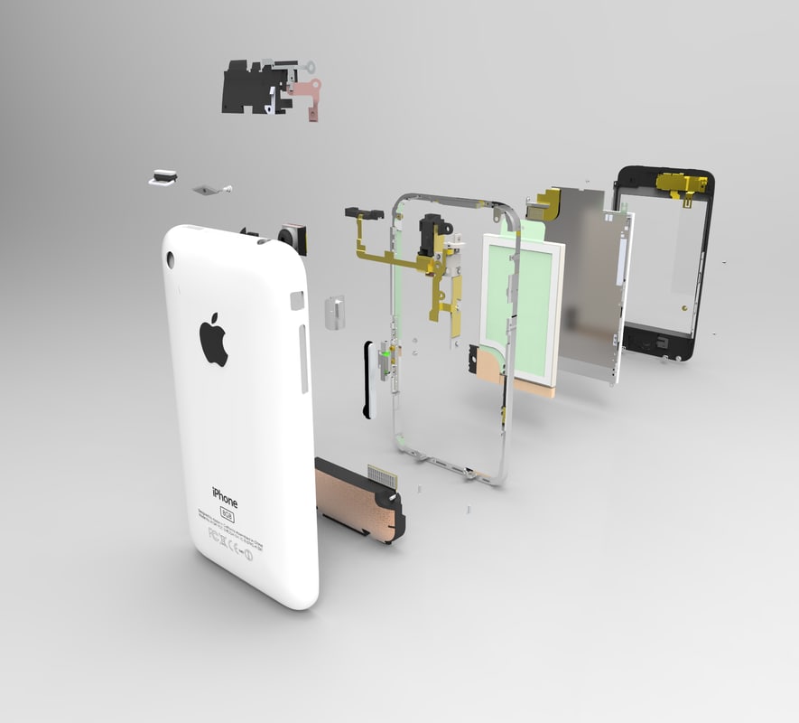 iphone 3g 3d model