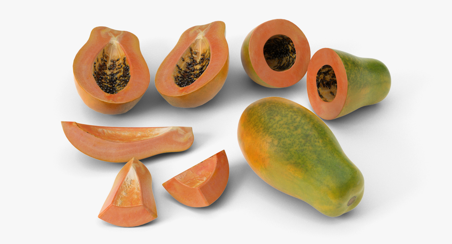 mamao papaya 3d model