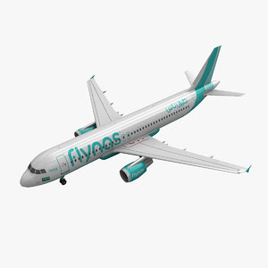 airbus a320 flynas 3d model