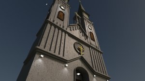 3d model catholic church