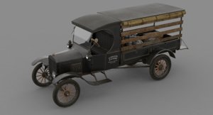 1924 pickup truck 3d model