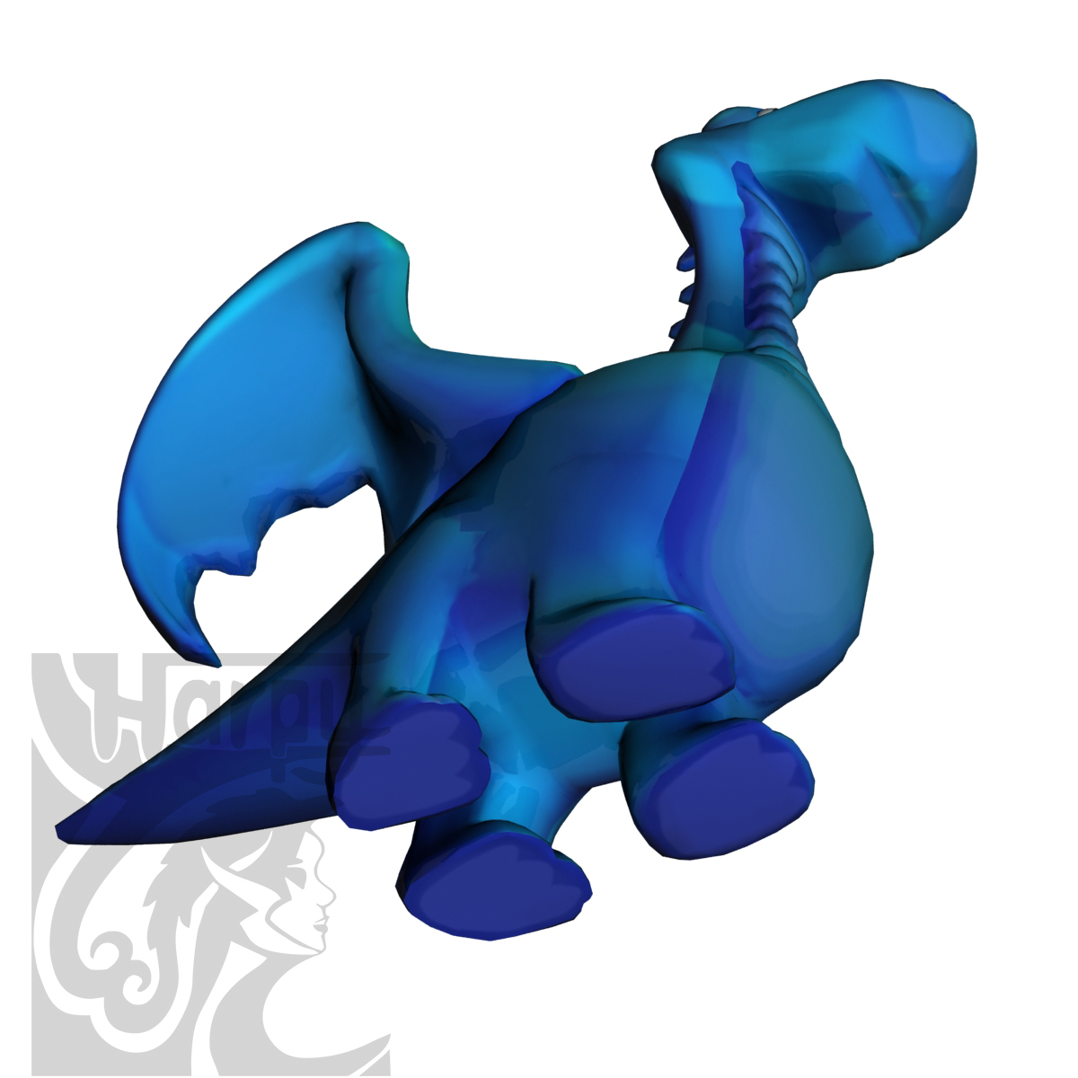 3d dragon cartoon model