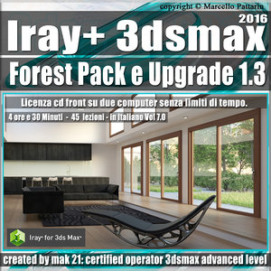 Iray + 1.3 in 3dsmax 2016 Forest Pack e Upgrade Vol 7.0 Cd Front