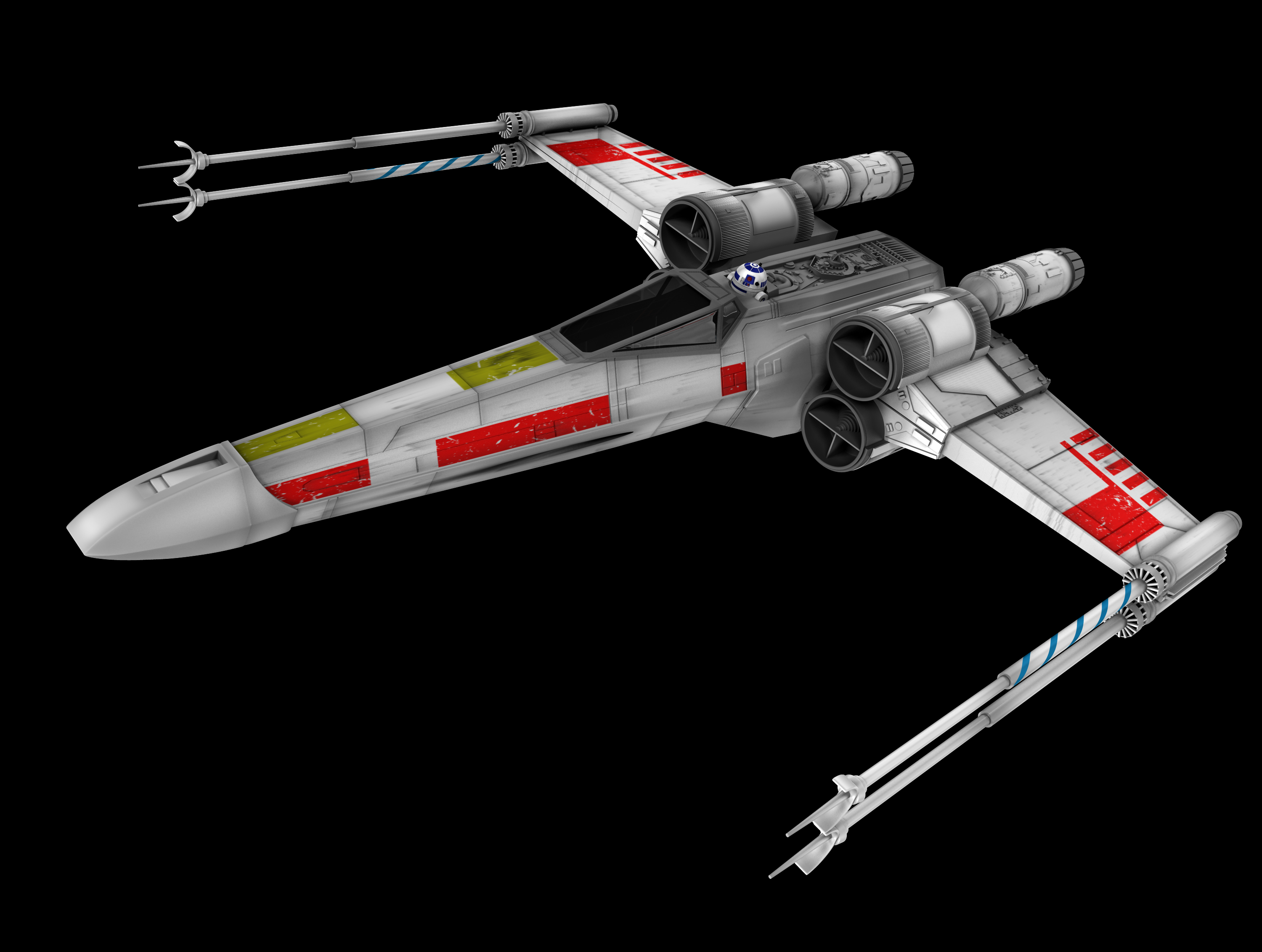 3d star wars x-wing fighter model