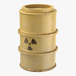 3d toxic waste drum 01 model