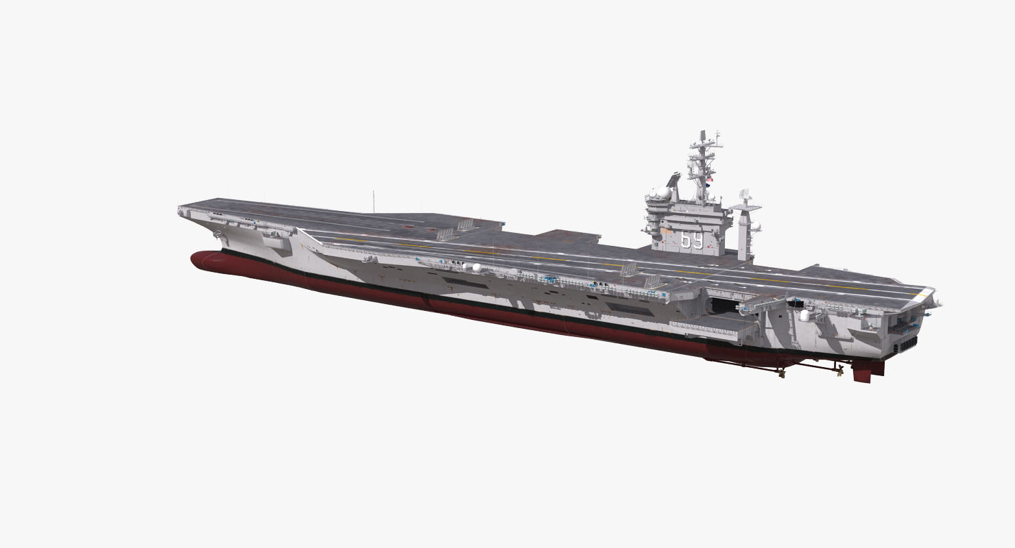 3d model uss dwight d eisenhower