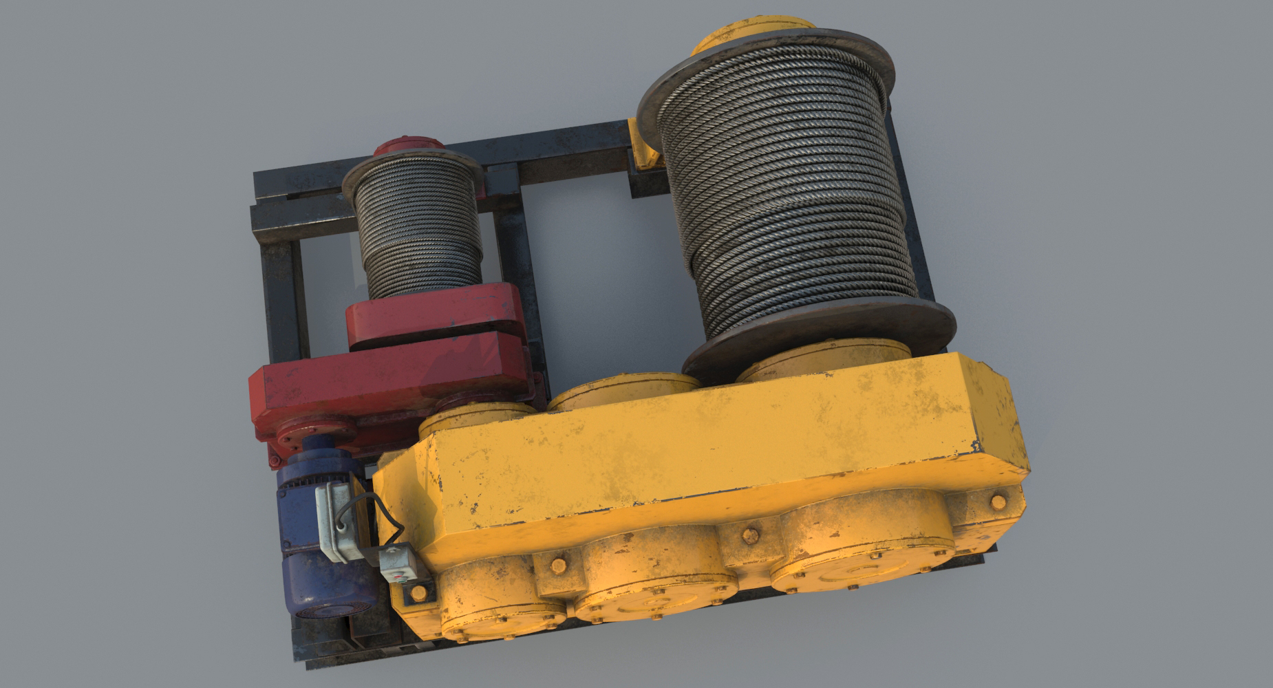 3d electric winch model