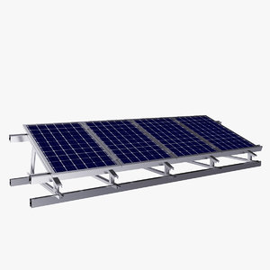 solar panel 3d 3ds