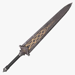 3d model fantasy sword