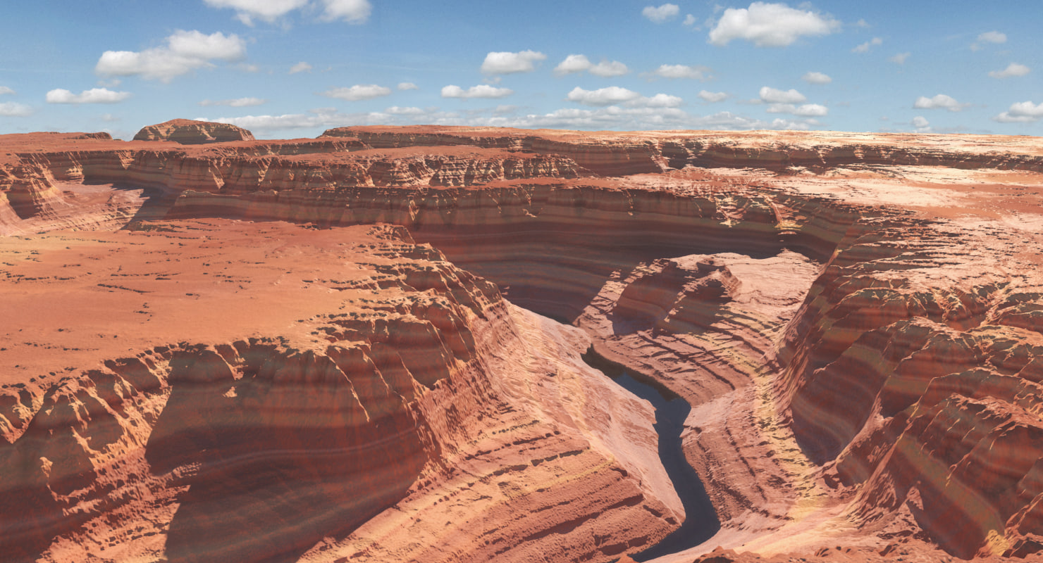 canyon environment 3d model