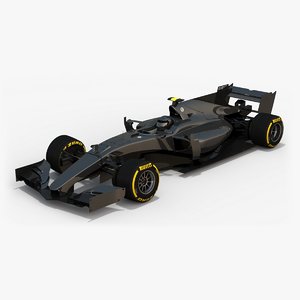 3d model of formula 1 concept car