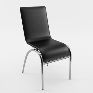 3ds elaine black chair
