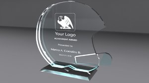 3d award glass