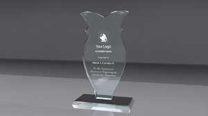 3d model award glass
