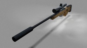 3d l115a3 long range rifle model