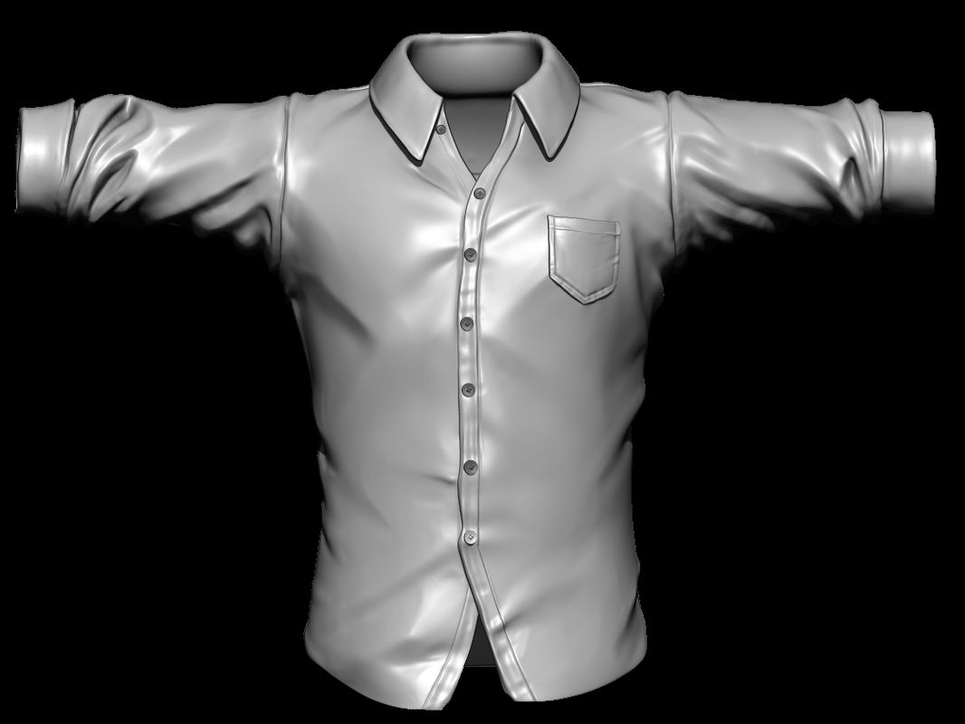 3ds zbrush shirt