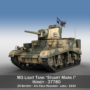 3ds british - m3 light tank