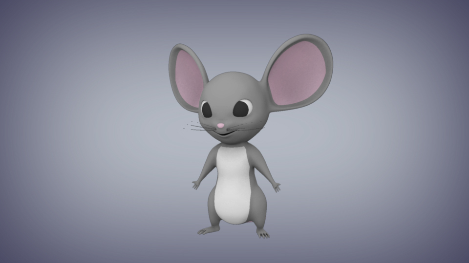 3d cartoon mouse model