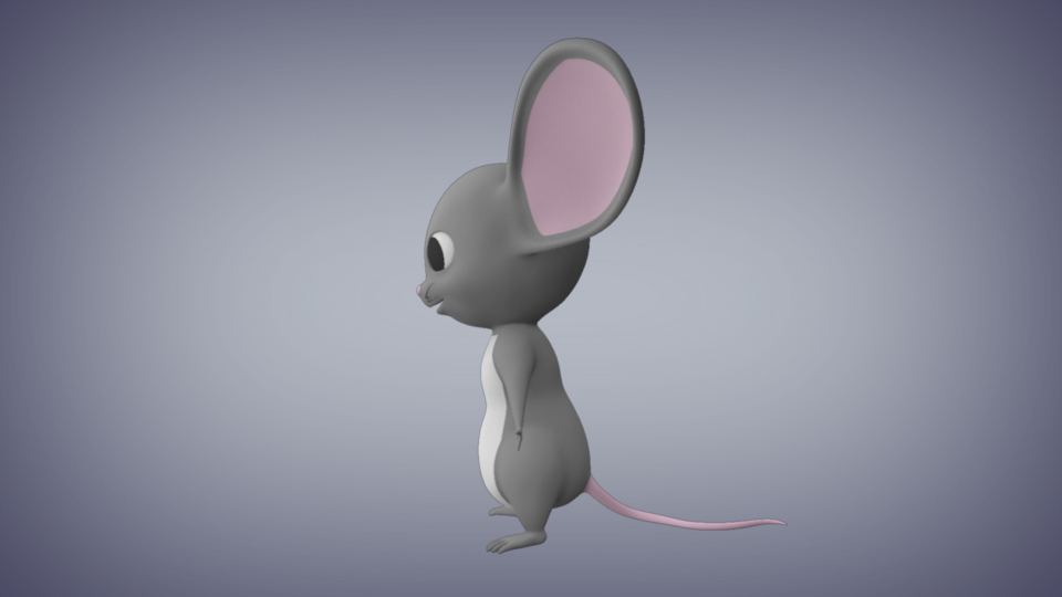 3d cartoon mouse model