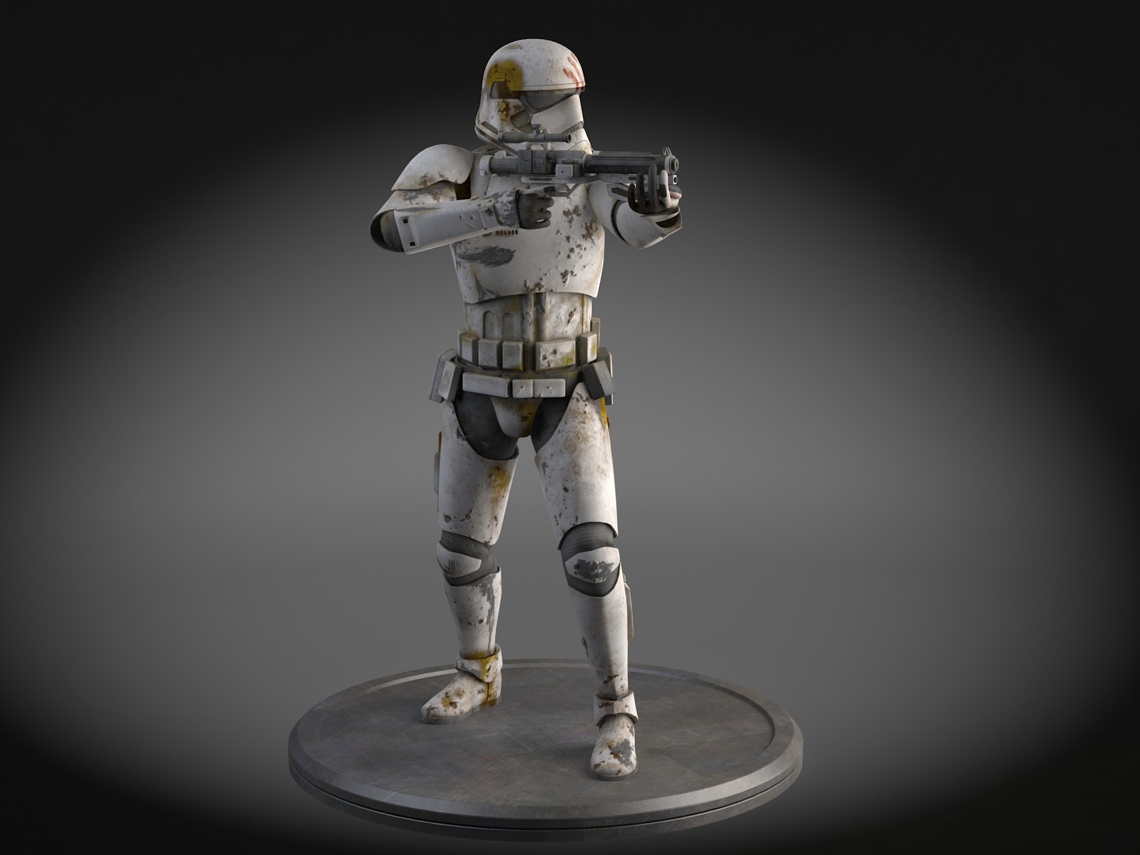 3d model dirty storm trooper