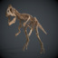 allosaur skeleton 3d obj