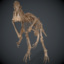 allosaur skeleton 3d obj
