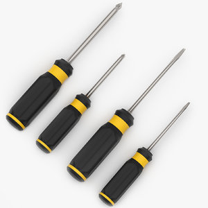 3d obj screwdrivers design modeled