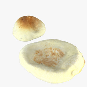 pita bread 3d model