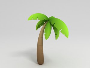 3d coconut tree model