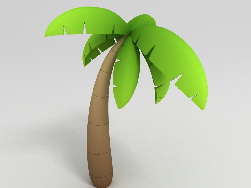 3d coconut tree model