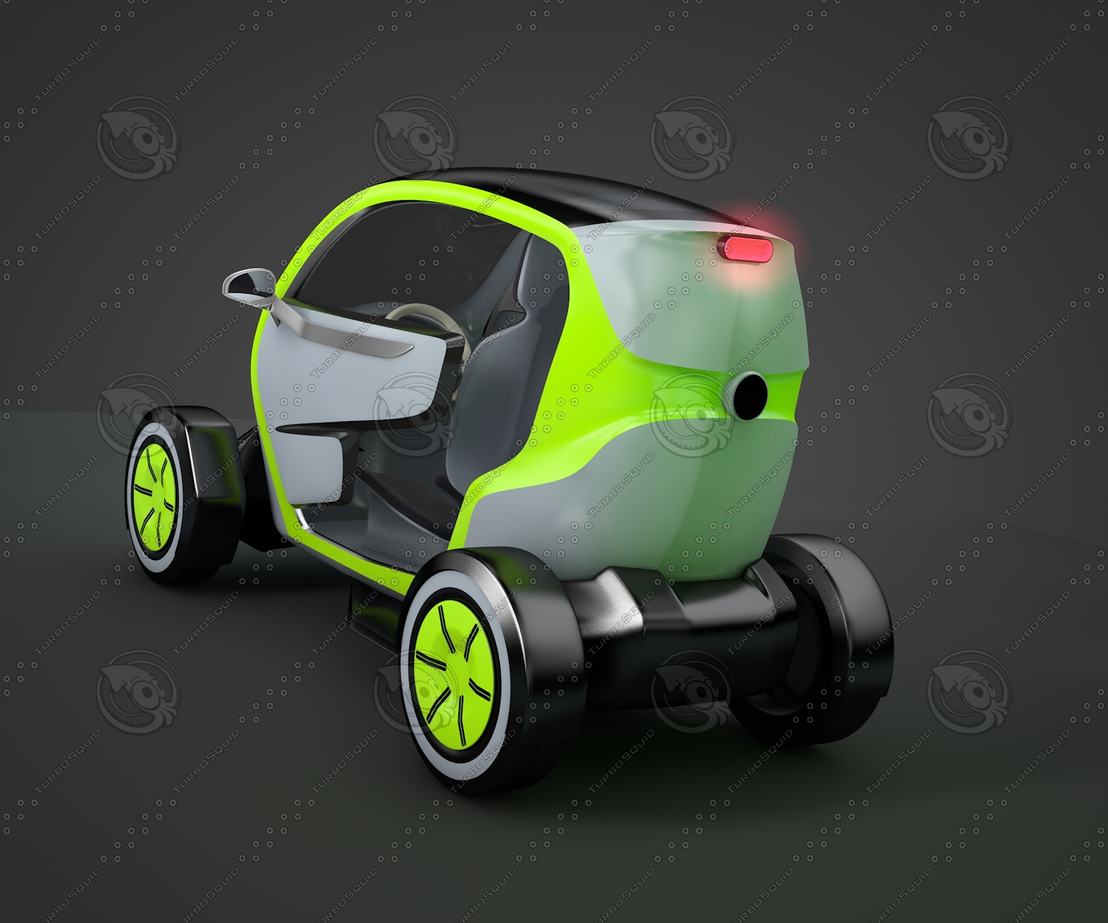 electric car 3d model