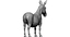 3d model animals horse donkey sheep