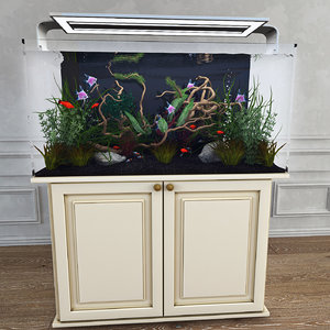 3d model aquarium plants
