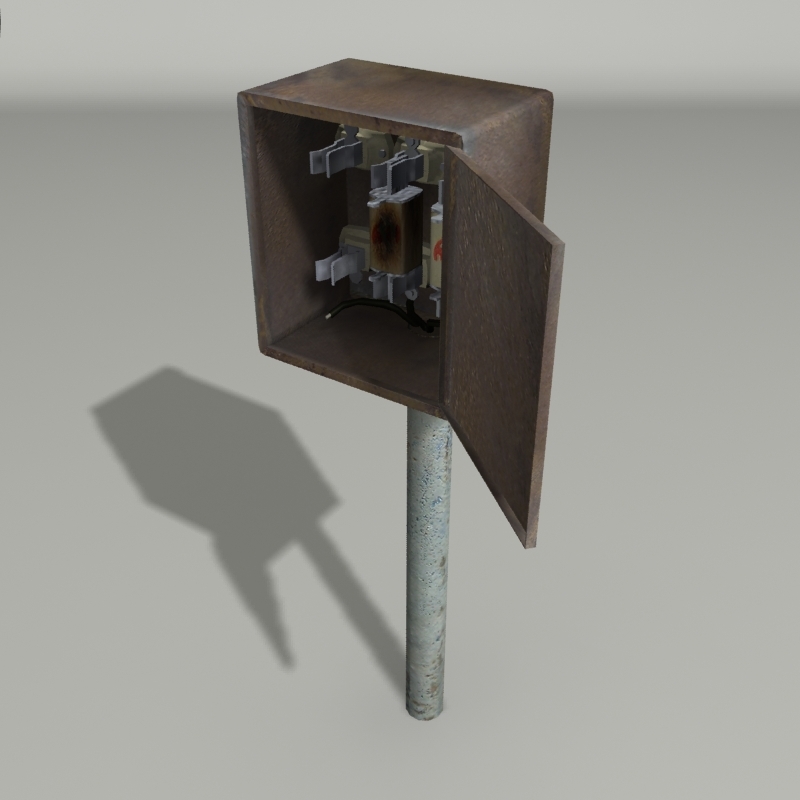3D модель Старая электрическая коробка - TurboSquid 1111046