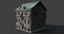 old abandoned townhouse house 3d model