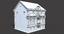 old abandoned townhouse house 3d model