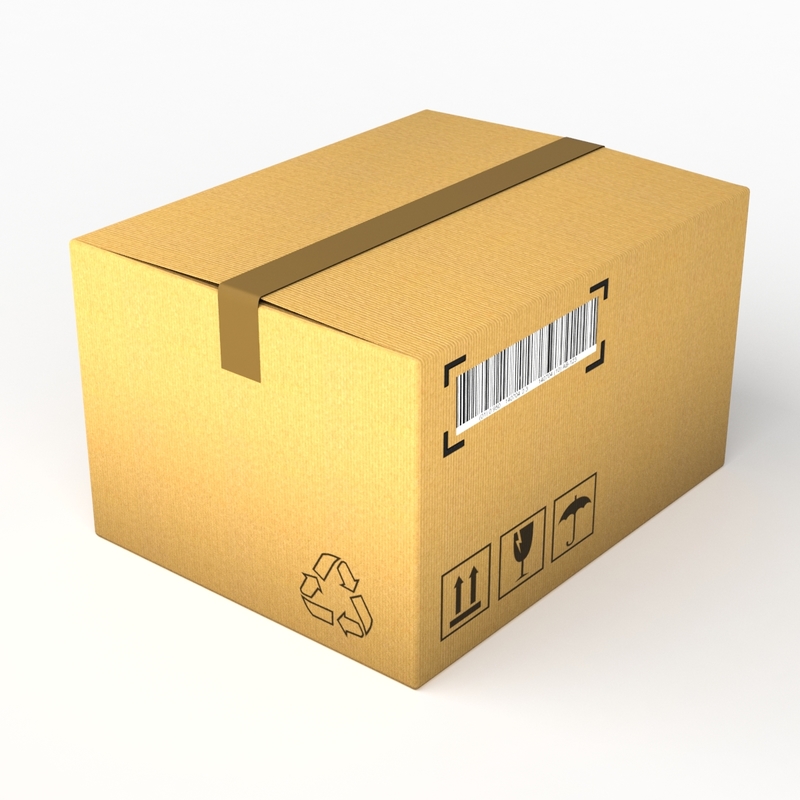 3d model carton box