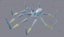 3d model spider rigged legs