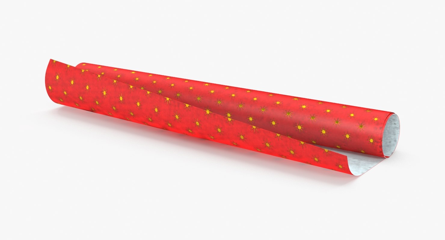 max wrapping paper rolls red